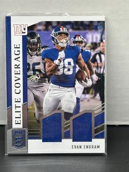 Evan Engram 2018 Panini Donruss Elite Elite Coverage Dual Patch Relic Insert #EC-13