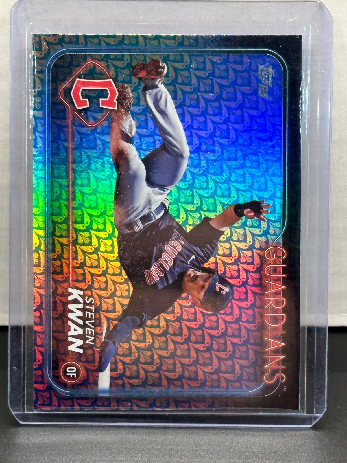 Steven Kwan 2024 Topps Holiday Parallel #312