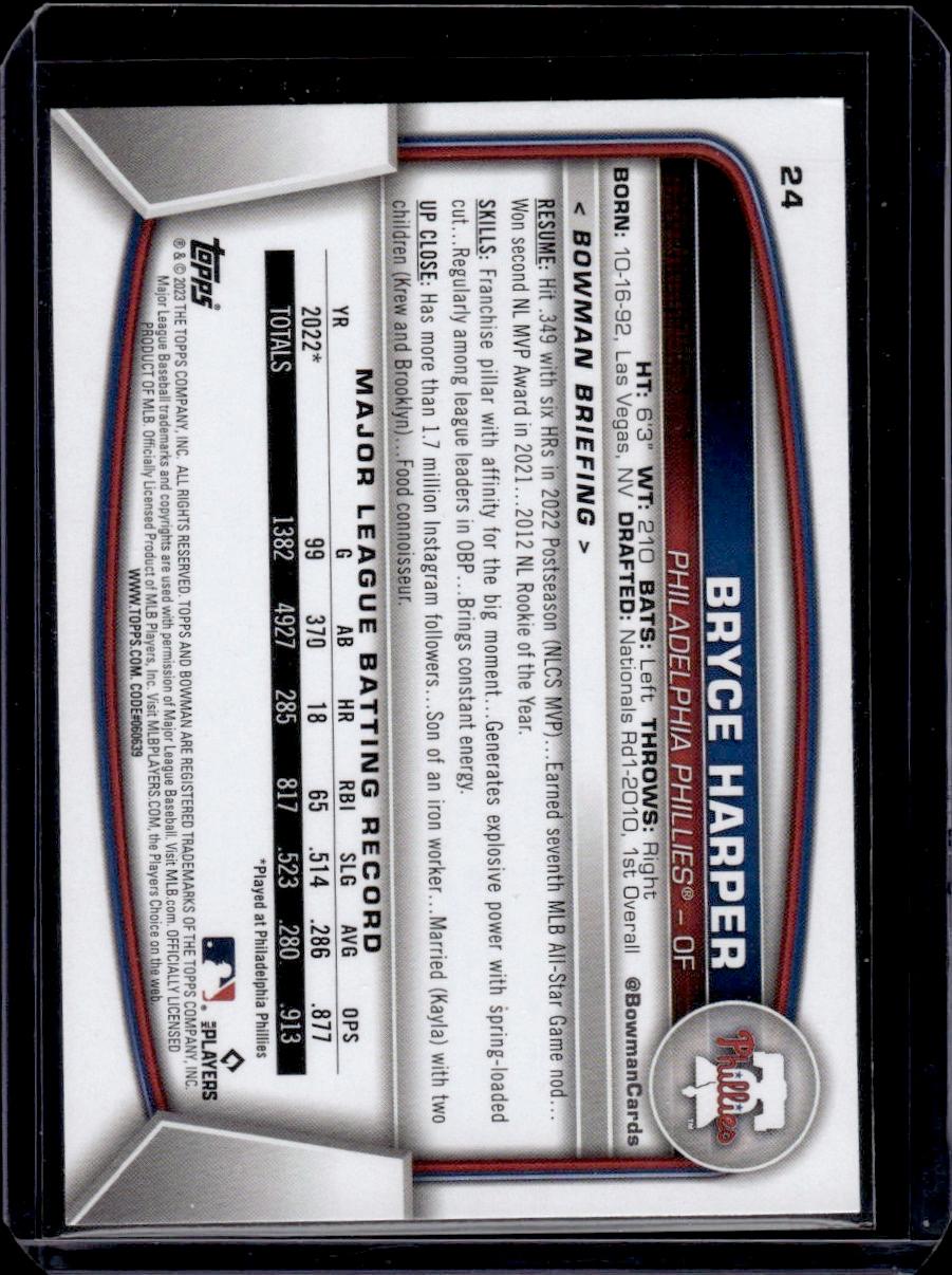 Bryce Harper 2023 Bowman #24