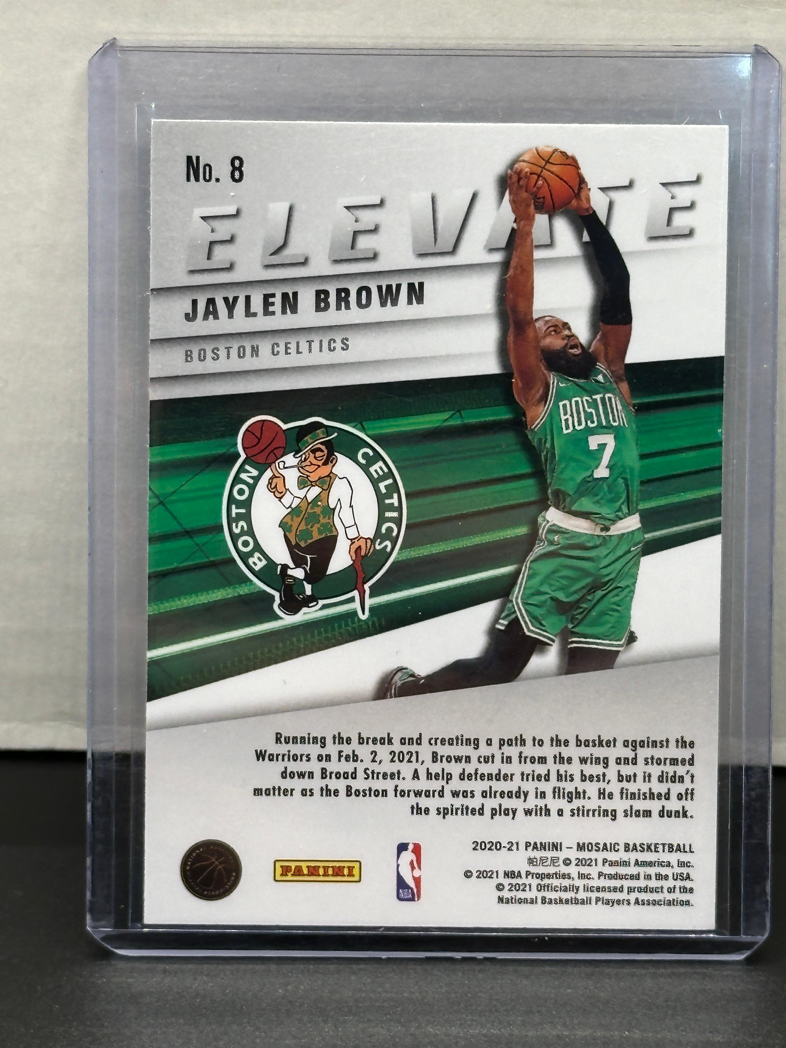 Jaylen Brown 2020-21 Panini Mosaic Elevate Insert #8