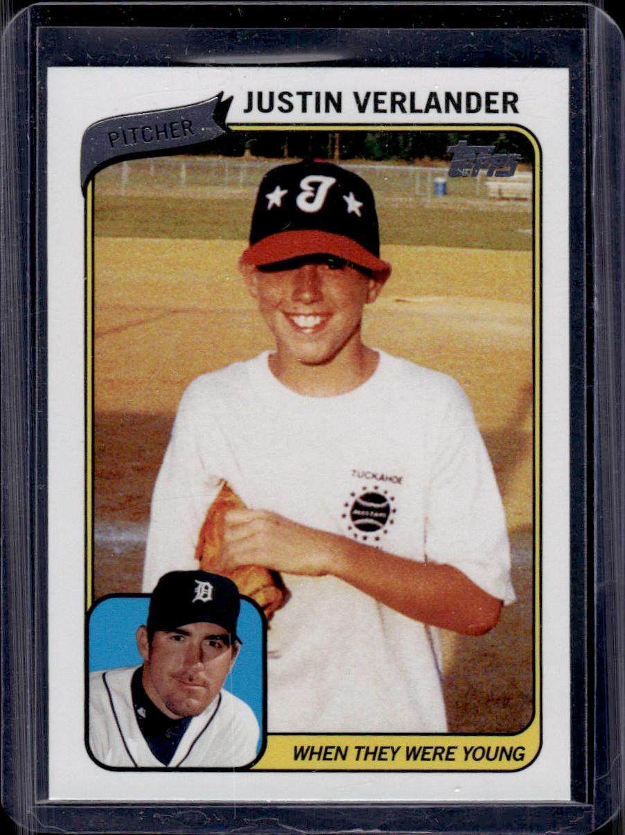 Justin Verlander 2010 Topps When They Were Young Insert #WTWY JV