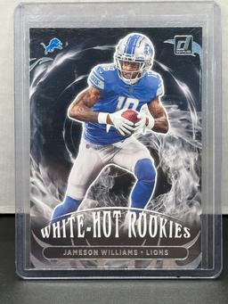 Jameson Williams 2022 Panini Donruss White Hot Rookies RC Insert #WHR-4