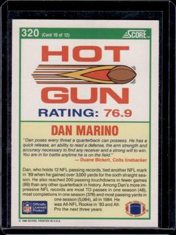 Dan Marino 1990 Score Hot Gun #320