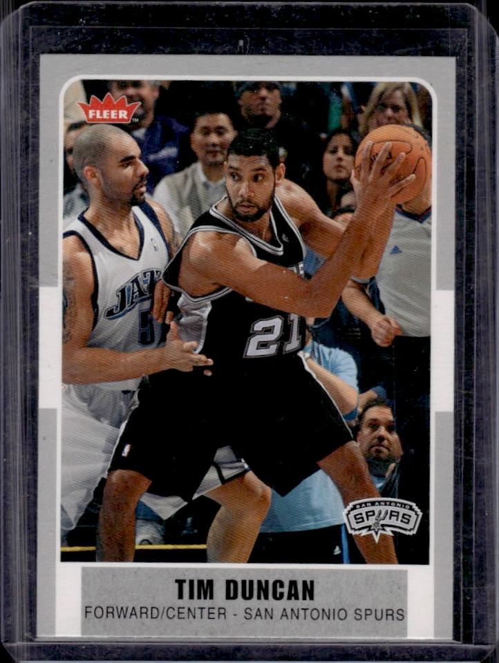 Tim Duncan 2007-08 Fleer #180