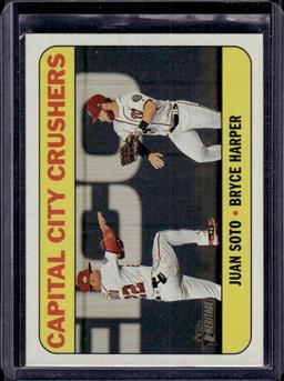 Juan Soto Bryce Harper 2018 Topps Heritage Capital City Crushers Insert #CC-9