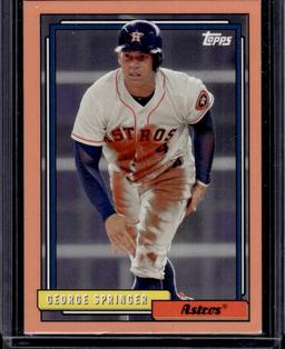 George Springer 2017 Topps Archives Peach Border (#26/199) Parallel #209