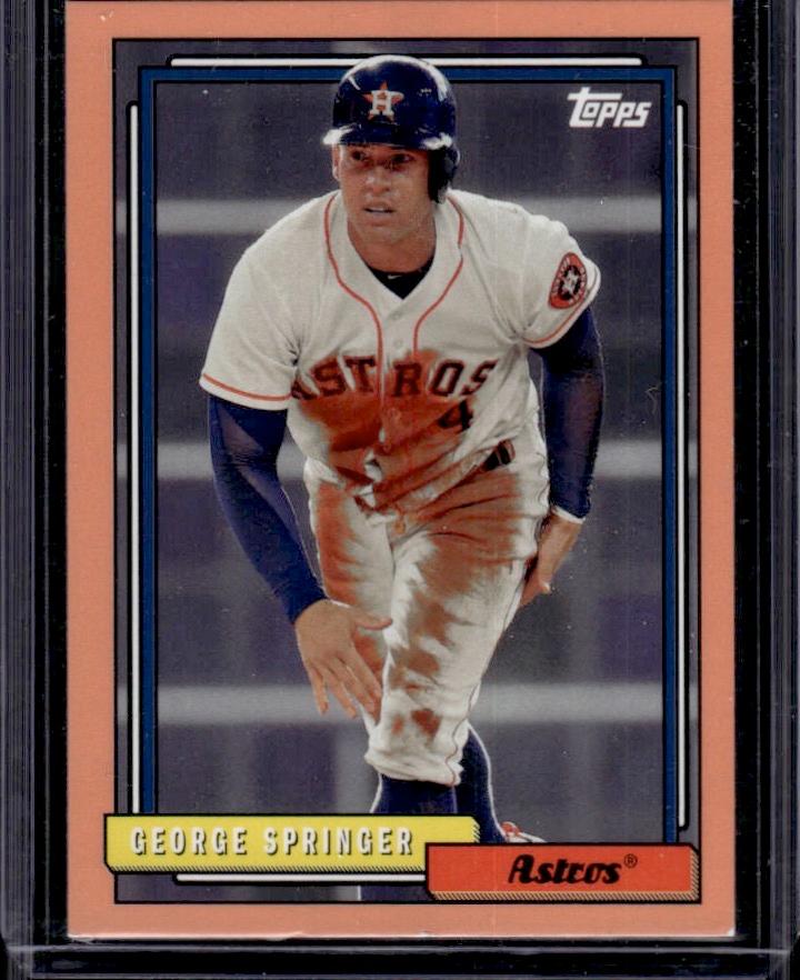 George Springer 2017 Topps Archives Peach Border (#26/199) Parallel #209