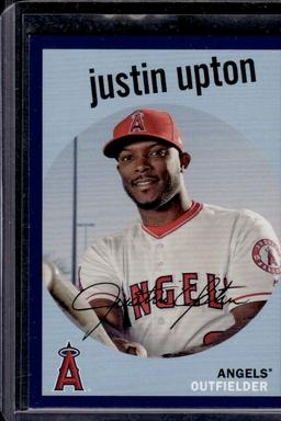 Justin Upton 2018 Topps Archives Purple (#81/175) Border Parallel #33