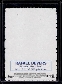 Rafael Devers 2018 Topps Heritage Deckle Edge Rookie RC Insert #21