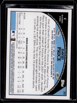 David Price 2009 Topps Rookie RC #6