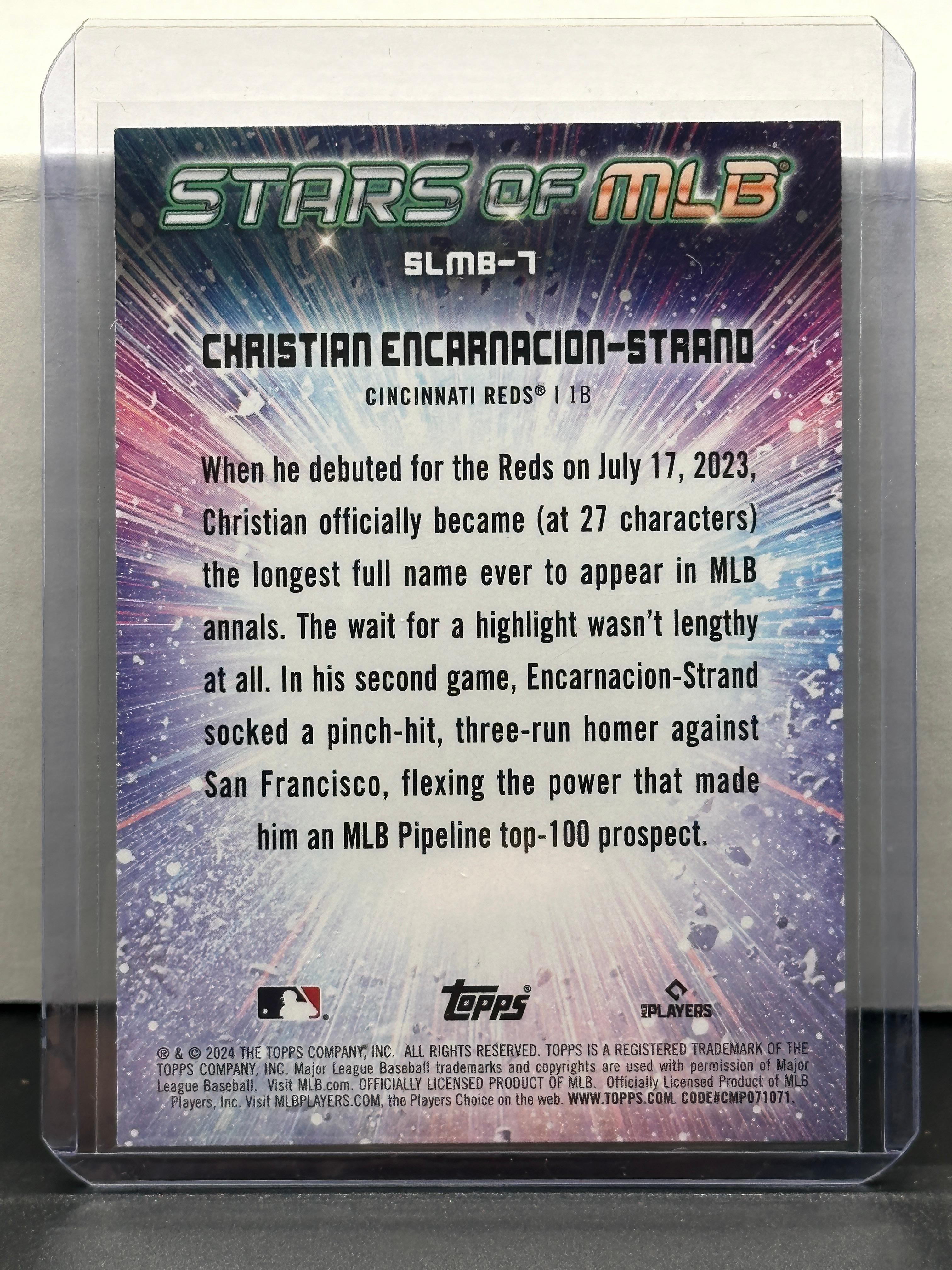 Christian Encarnacion-Strand 2024 Topps Stars of MLB Rookie RC Insert #SMLB-7