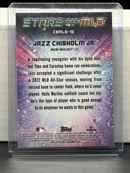 Jazz Chisholm Jr. 2024 Topps Chrome Stars of MLB Refractor Insert #CSMLB-10