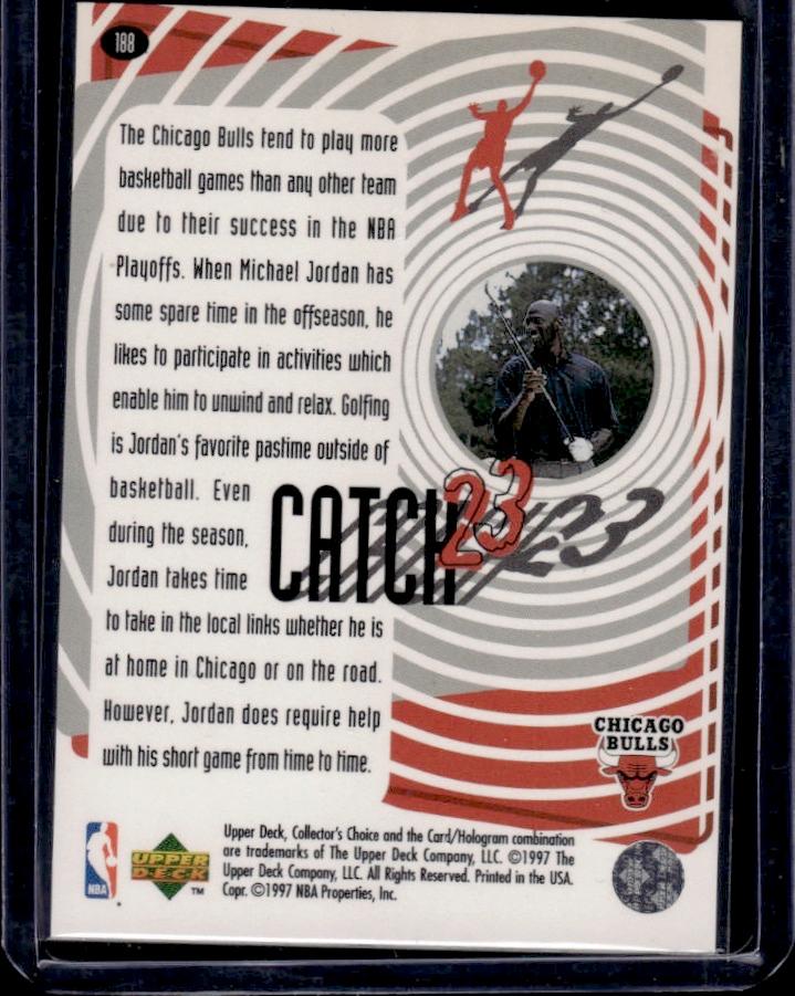 Michael Jordan 1997 Upper Deck Collector's Choice Catch 23 #188