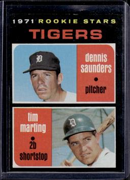 Dennis Saunders Tim Marting 1971 Topps Rookie RC #423