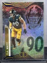 TJ Watt 2022 Panini Illusions Trophy Collection Dots Parallel #85