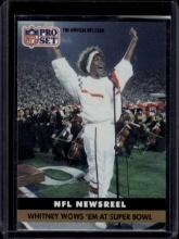 Whitney Houston NFL Newsreel 1991 Pro Set #350
