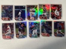 2023 Topps Chrome Refractor Lot of 10 - 5 Rookies