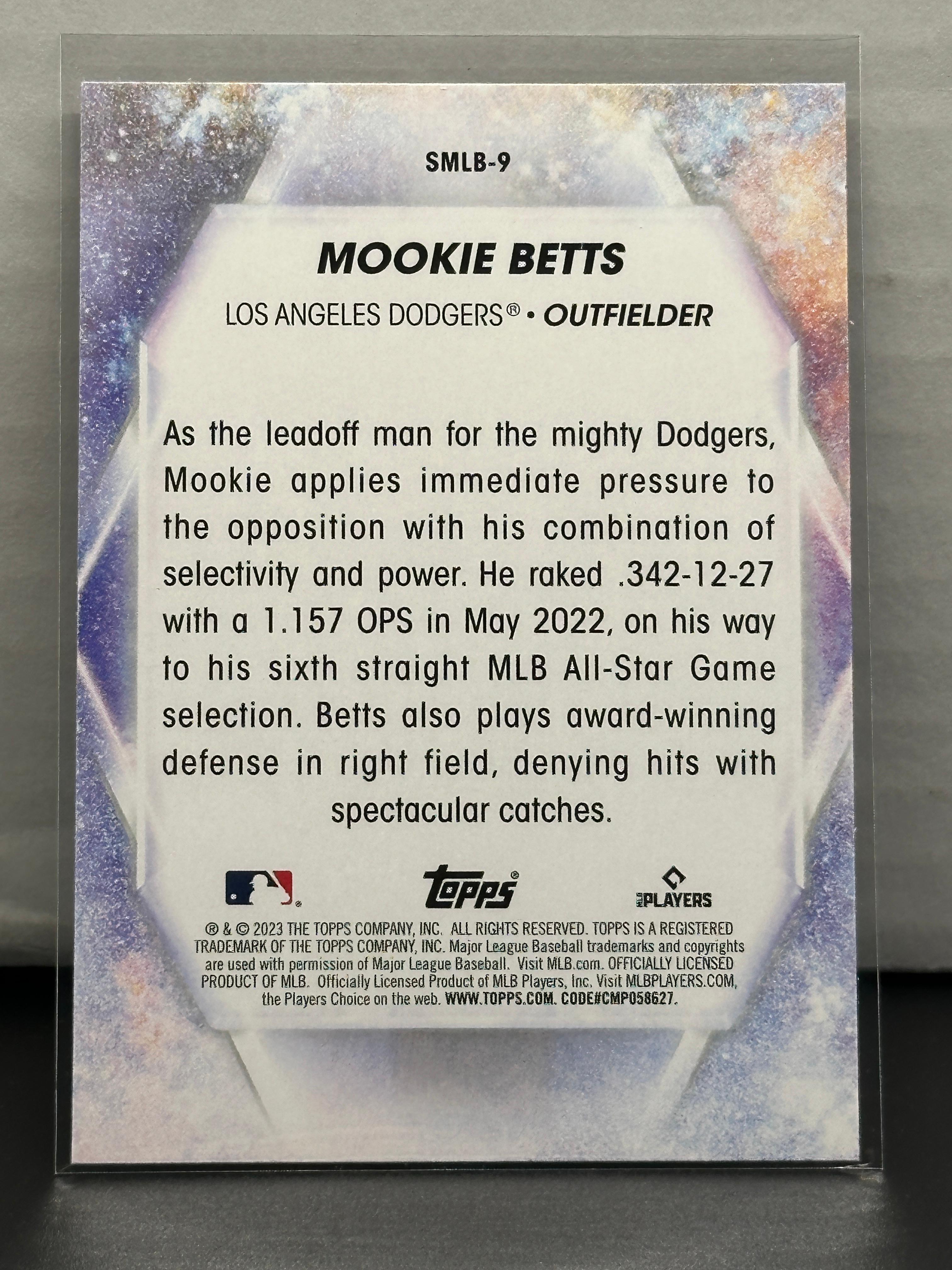 Mookie Betts 2023 Topps Stars of MLB Insert #SMLB-9