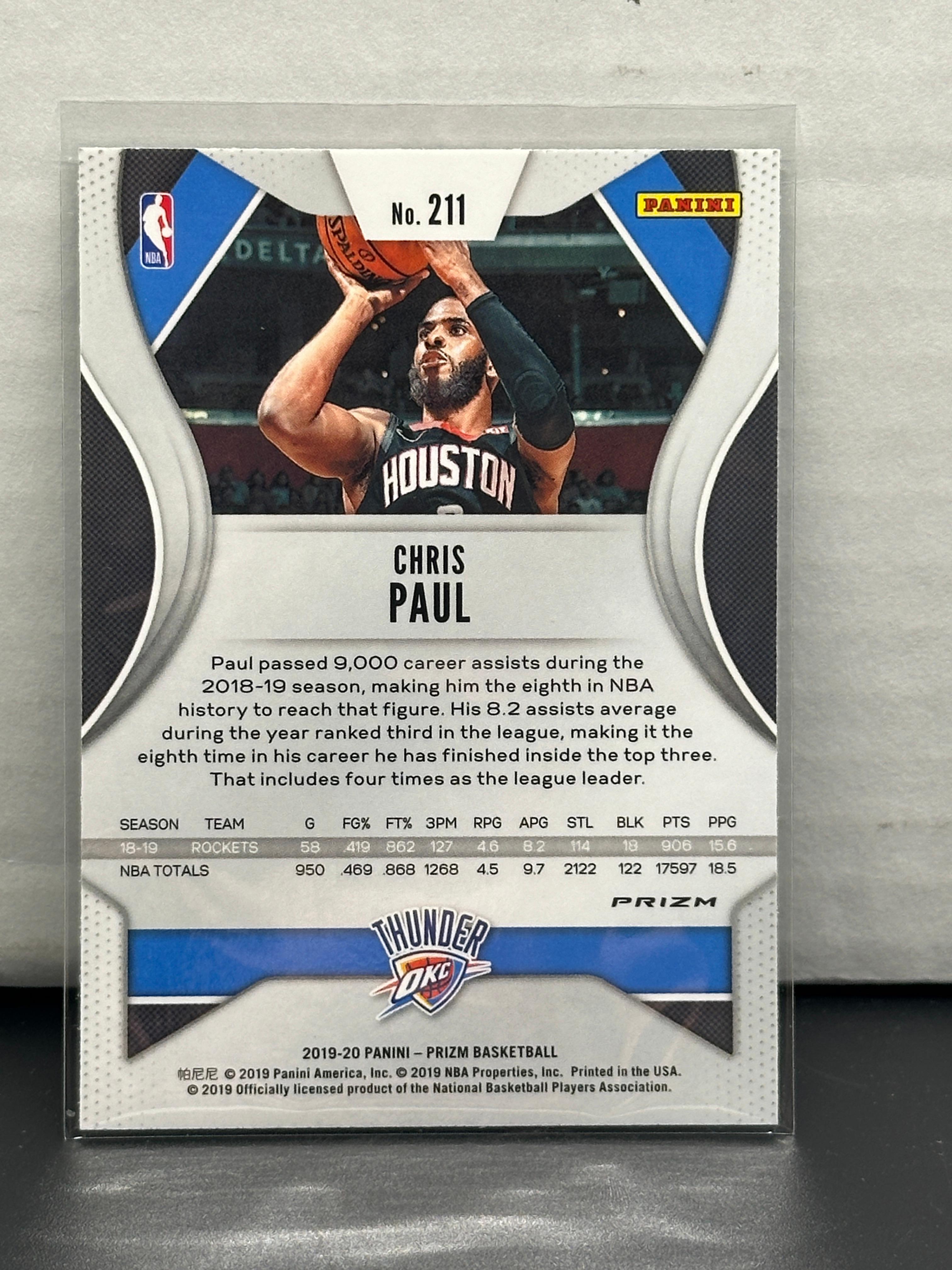 Chris Paul 2019-20 Panini Prizm Green Prizm #211