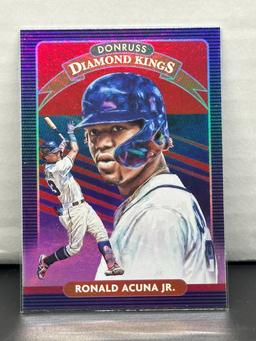 Ronald Acuna Jr. 2020 Panini Donruss Diamond Kings Foil Insert Parallel #8