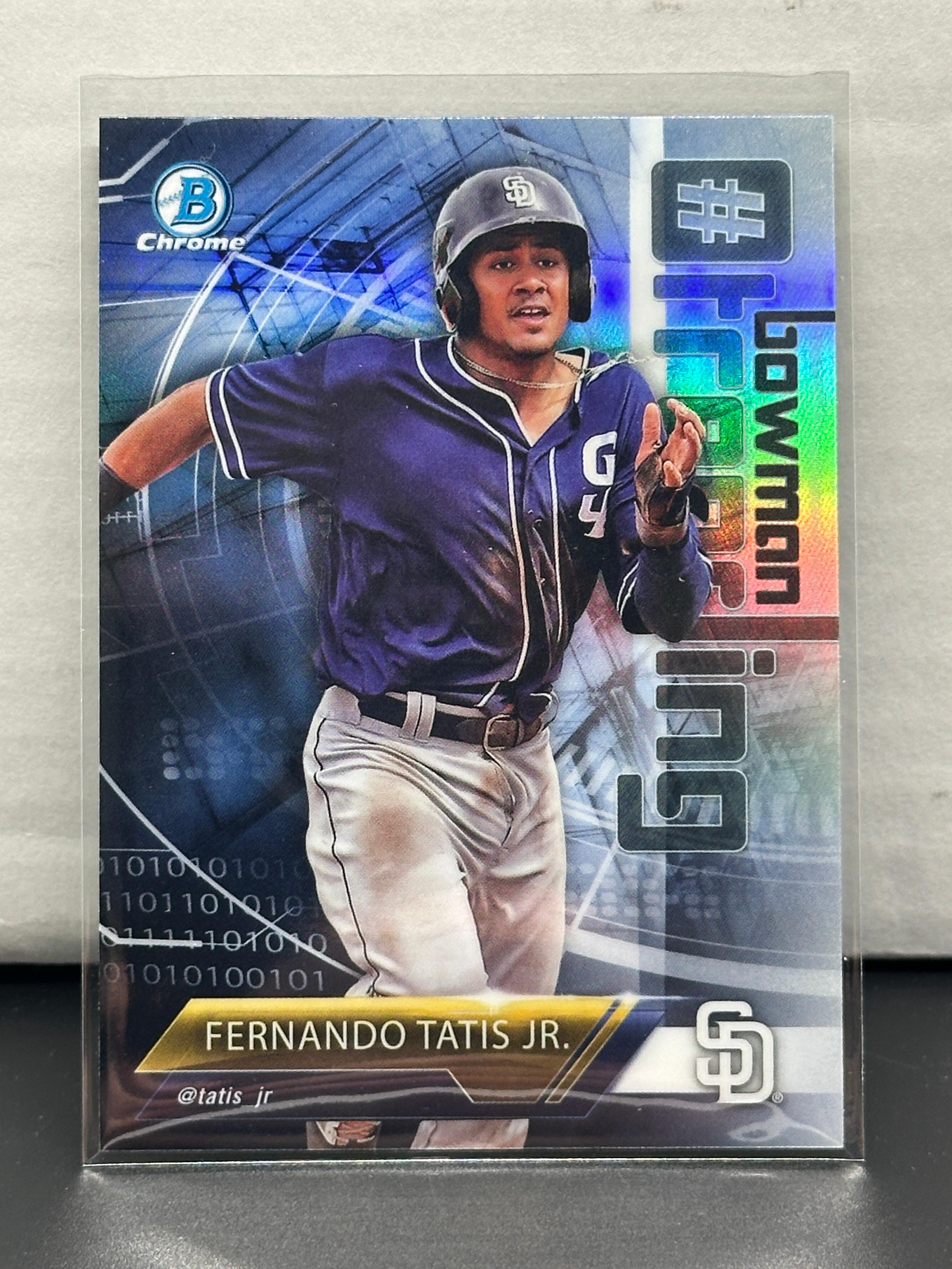 Fernando Tatis Jr. 2018 Bowman Chrome #trending Refractor Insert #8-FT