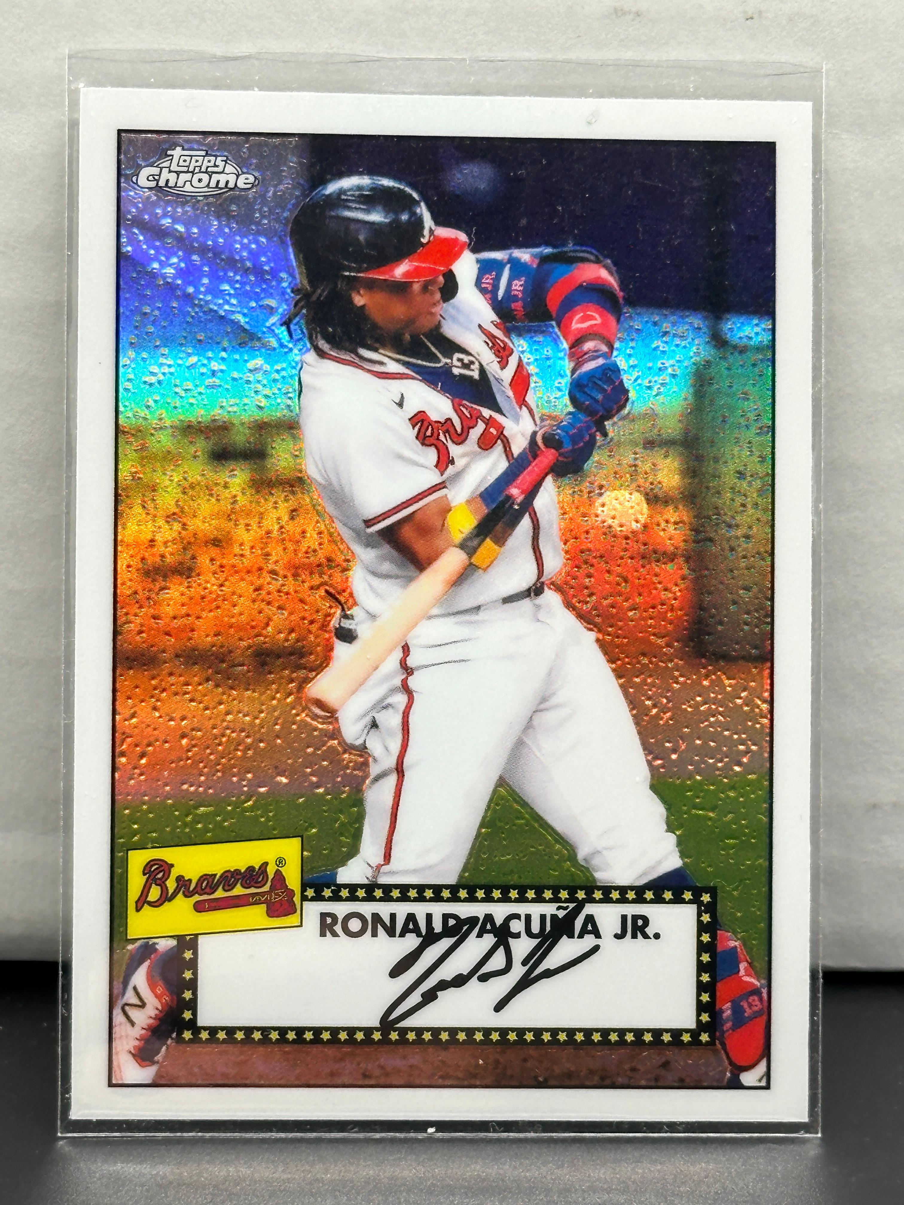 Ronald Acuna Jr. 2021 Topps Chrome 1952 Redux Refractor Insert Parallel #TC52-45