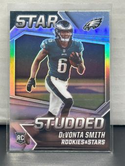 DeVonta Smith 2021 Panini Rookies ans Stars Star Studded Silver Prizm Rookie RC Insert #SS-26