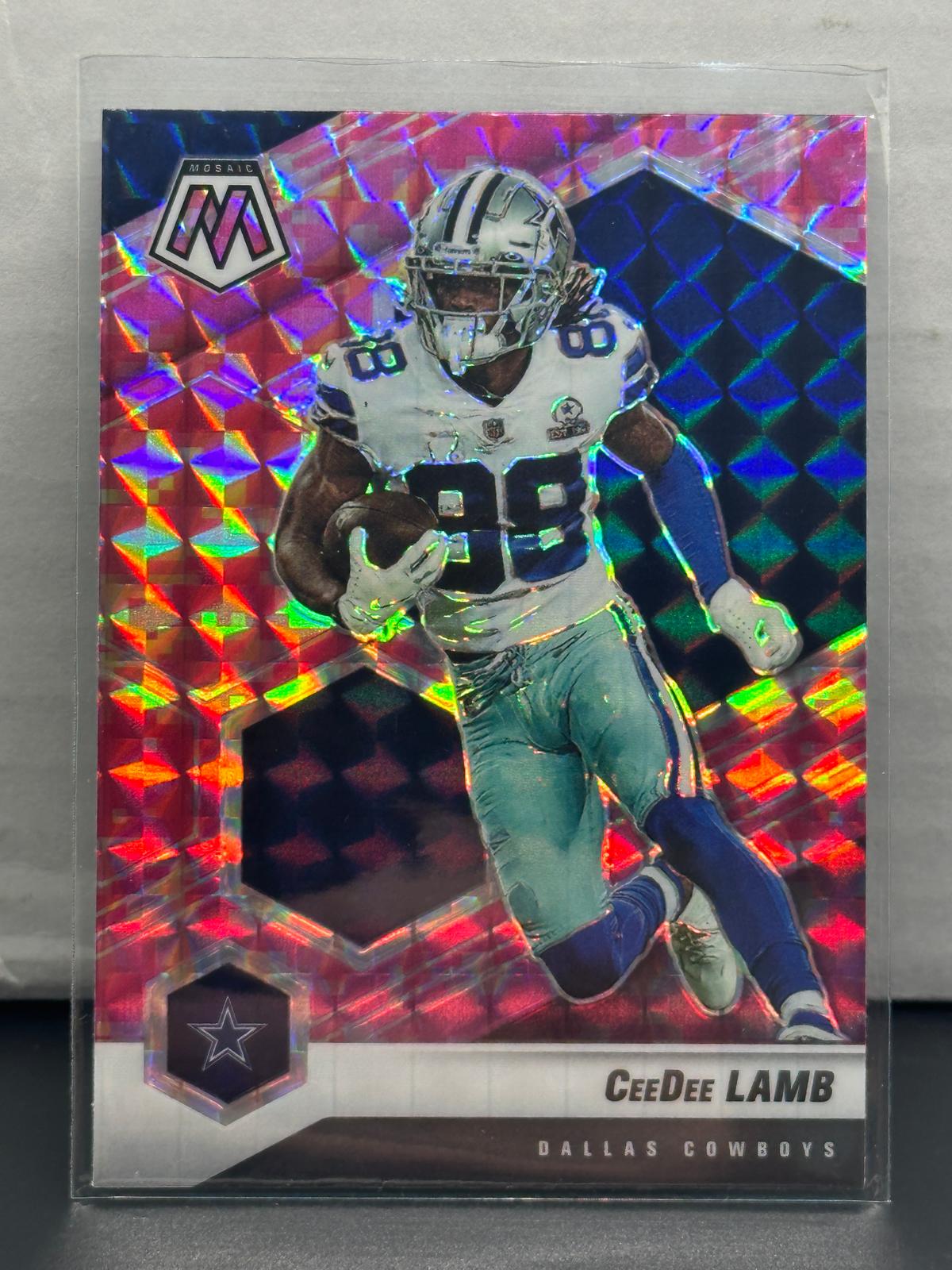 CeeDee Lamb 2021 Panini Mosaic Pink Mosaic Prizm #62