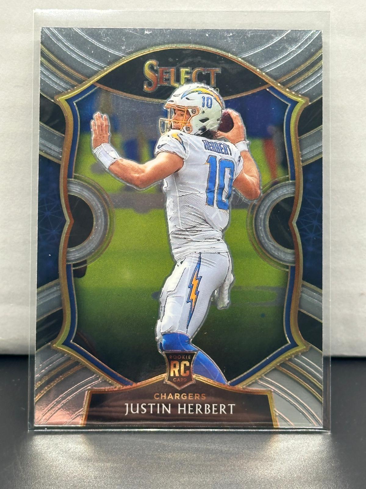 Justin Herbert 2020 Panini Select Concourse Level Rookie RC #44