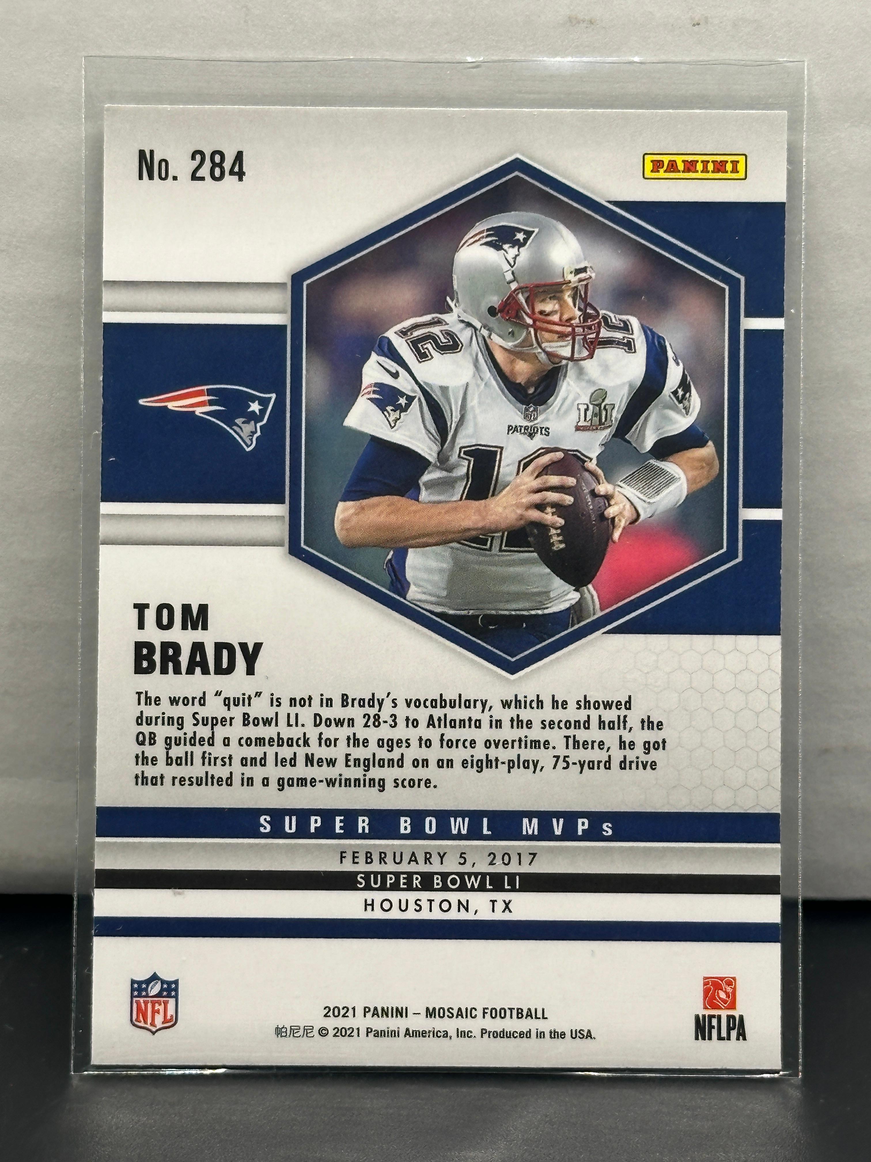 Tom Brady 2021 Panini Mosaic Super Bowl MVP's #284