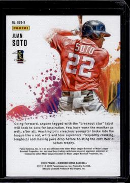 Juan Soto 2020 Panini Diamond kings Gallery of Stars Insert #GOS-9