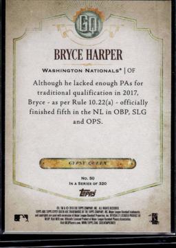 Bryce Harper 2018 Topps Gypsy Queen Green Border Parallel #50