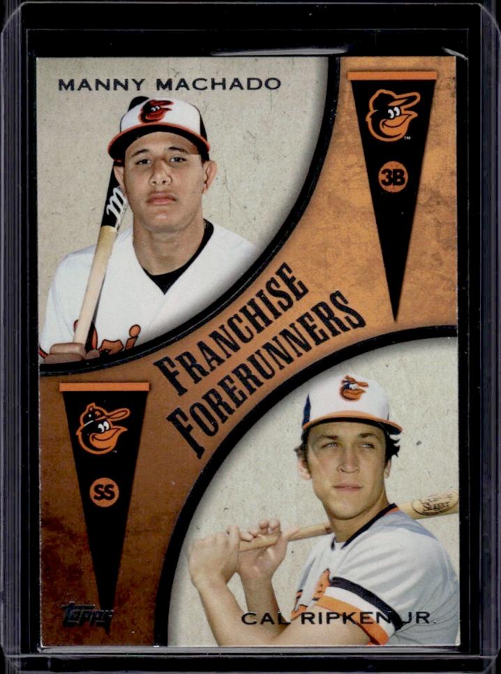 Cal Ripken Jr. Manny Machado 2013 Topps Franchise Forerunners Insert #FF-3