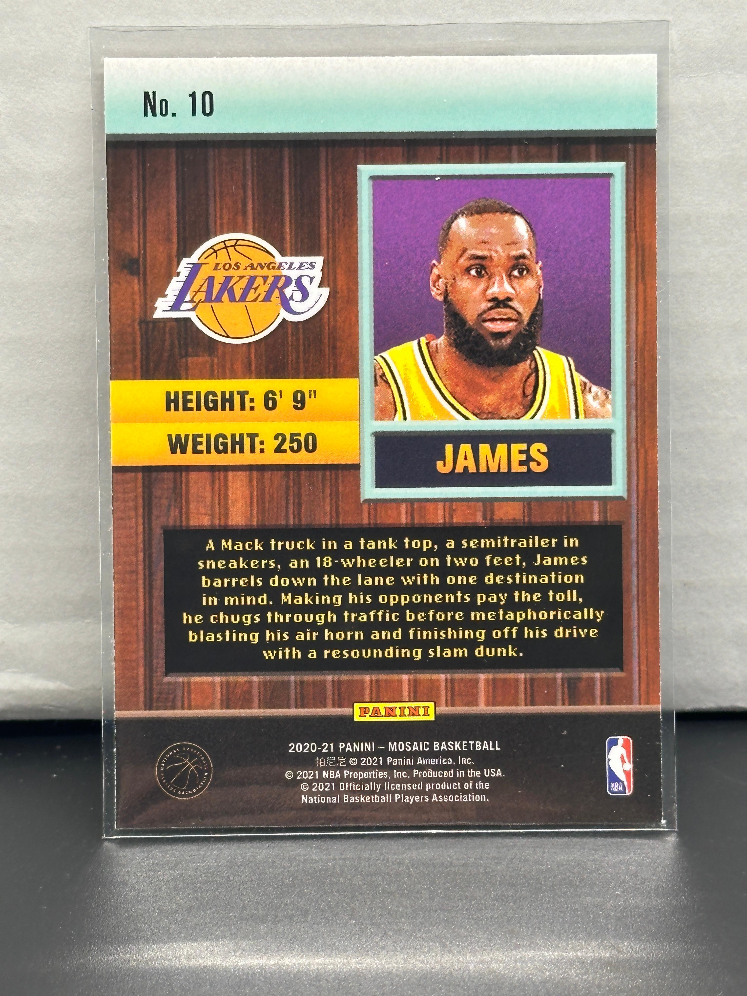 LeBron James 2020-21 Panini Mosaic Jam Masters Insert #10