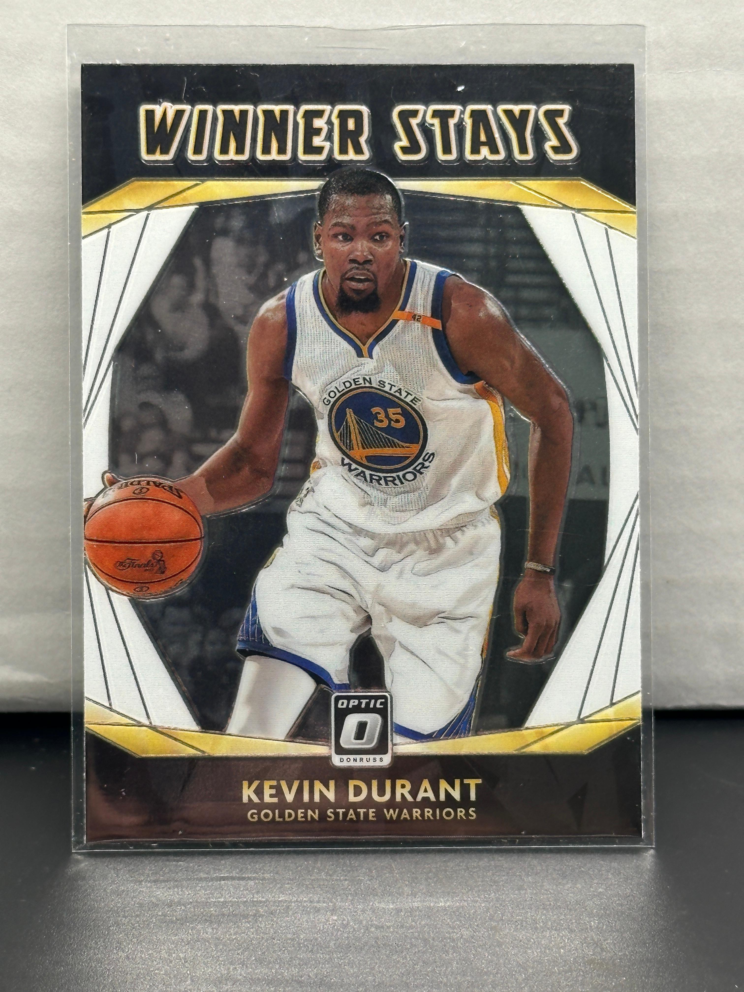 Kevin Durant 2020-21 Panini Donruss Optic Winner Stays Insert #18