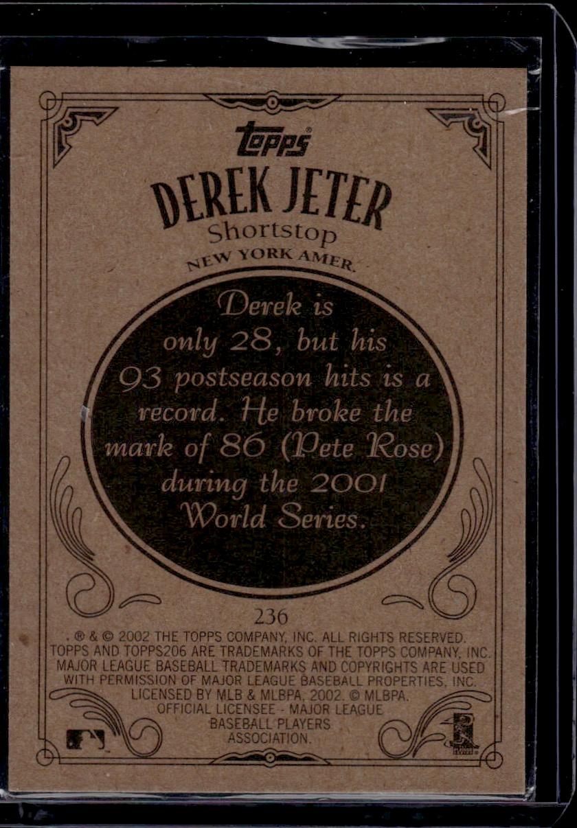 Derek Jeter 2002 Topps 206 #236