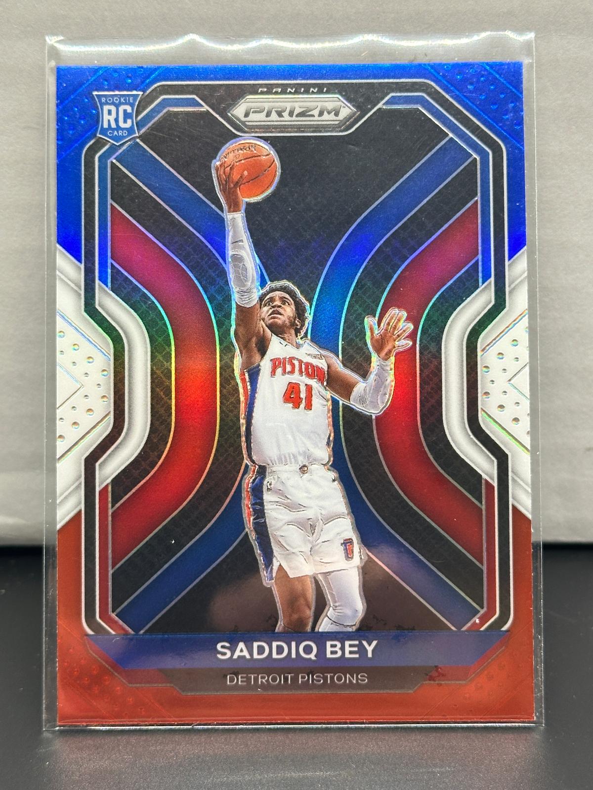 Saddiq Bey 2020-21 Panini Prizm Red White Blue Prizm Rookie RC #284