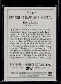 Ernie Banks 2020 Topps Turkey Red Insert #TR-27