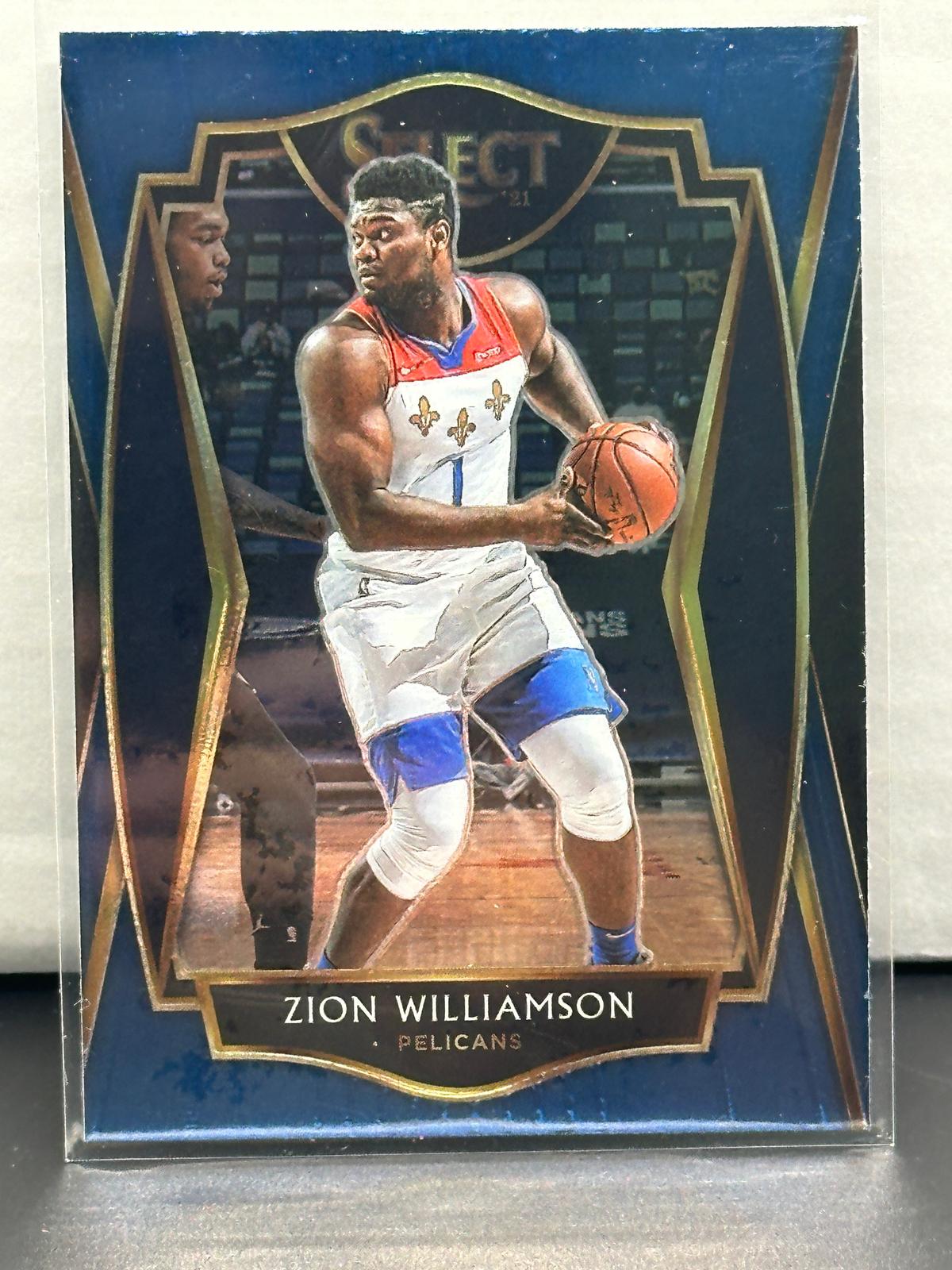 Zion Williamson 2020-21 Panini Select Premier Level Blue #126