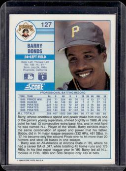 Barry Bonds 1989 Score #127