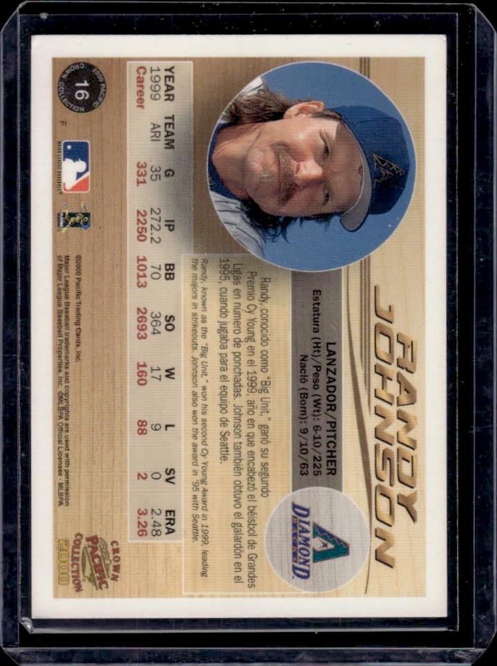 Randy Johnson 2000 Pacific Crown #16