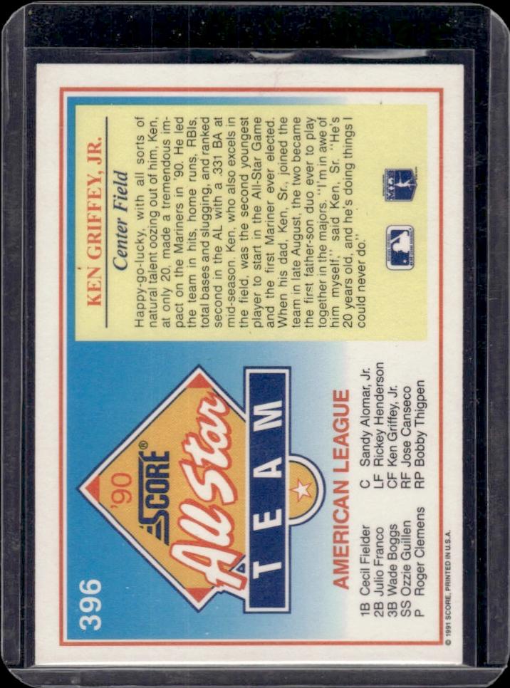 Ken Griffey Jr. 1991 Score All-Star #396