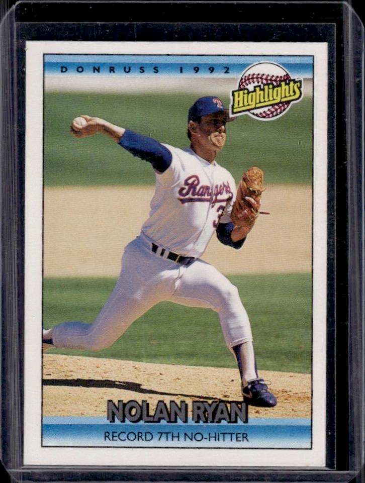 Nolan Ryan 1992 Donruss Highlights #154
