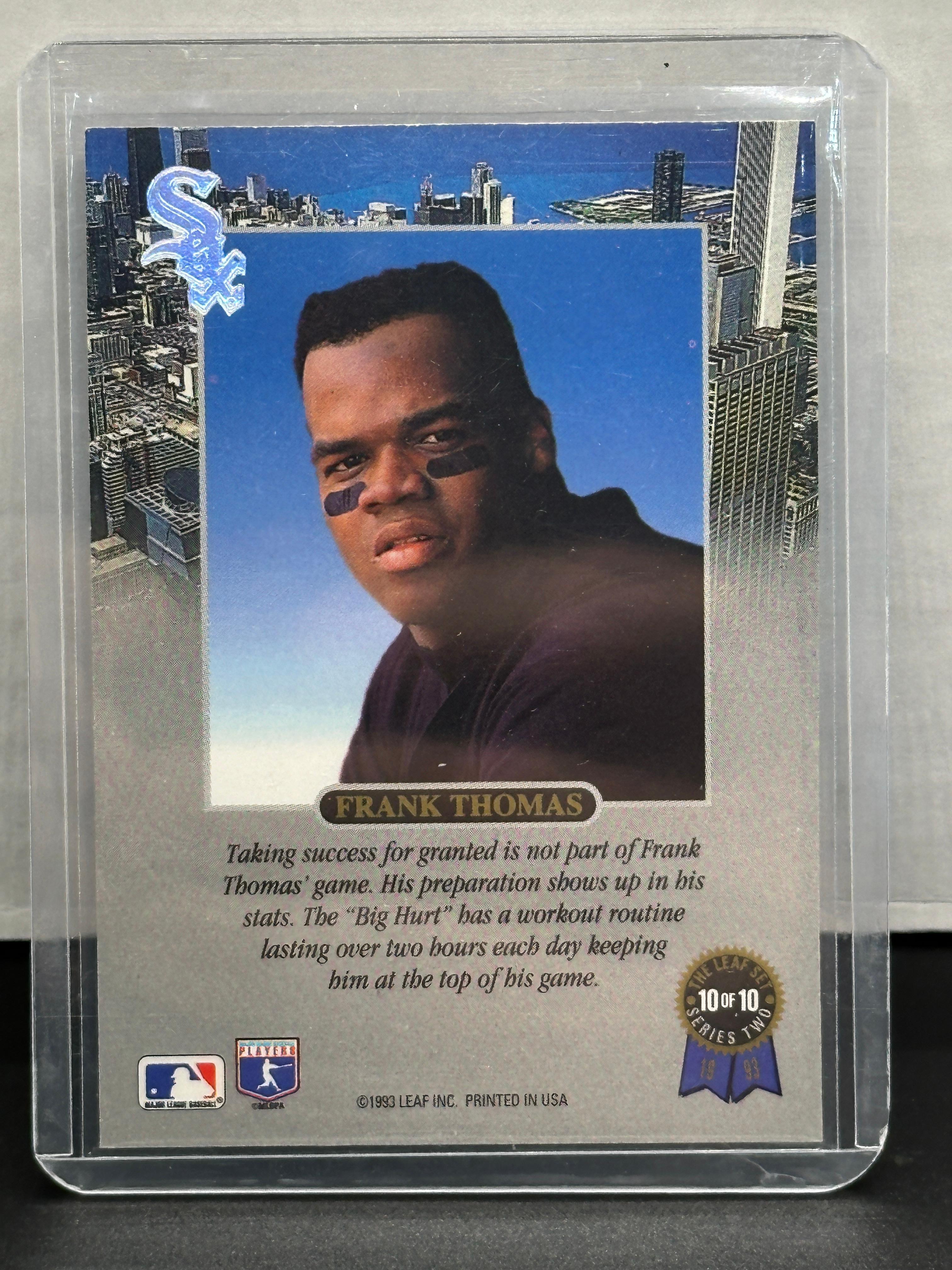 Frank Thomas 1993 Leaf Set Insert #10