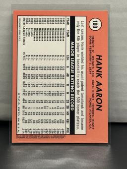 Hank Aaron 1999 Topps Chrome 1969 Topps Reprint #100