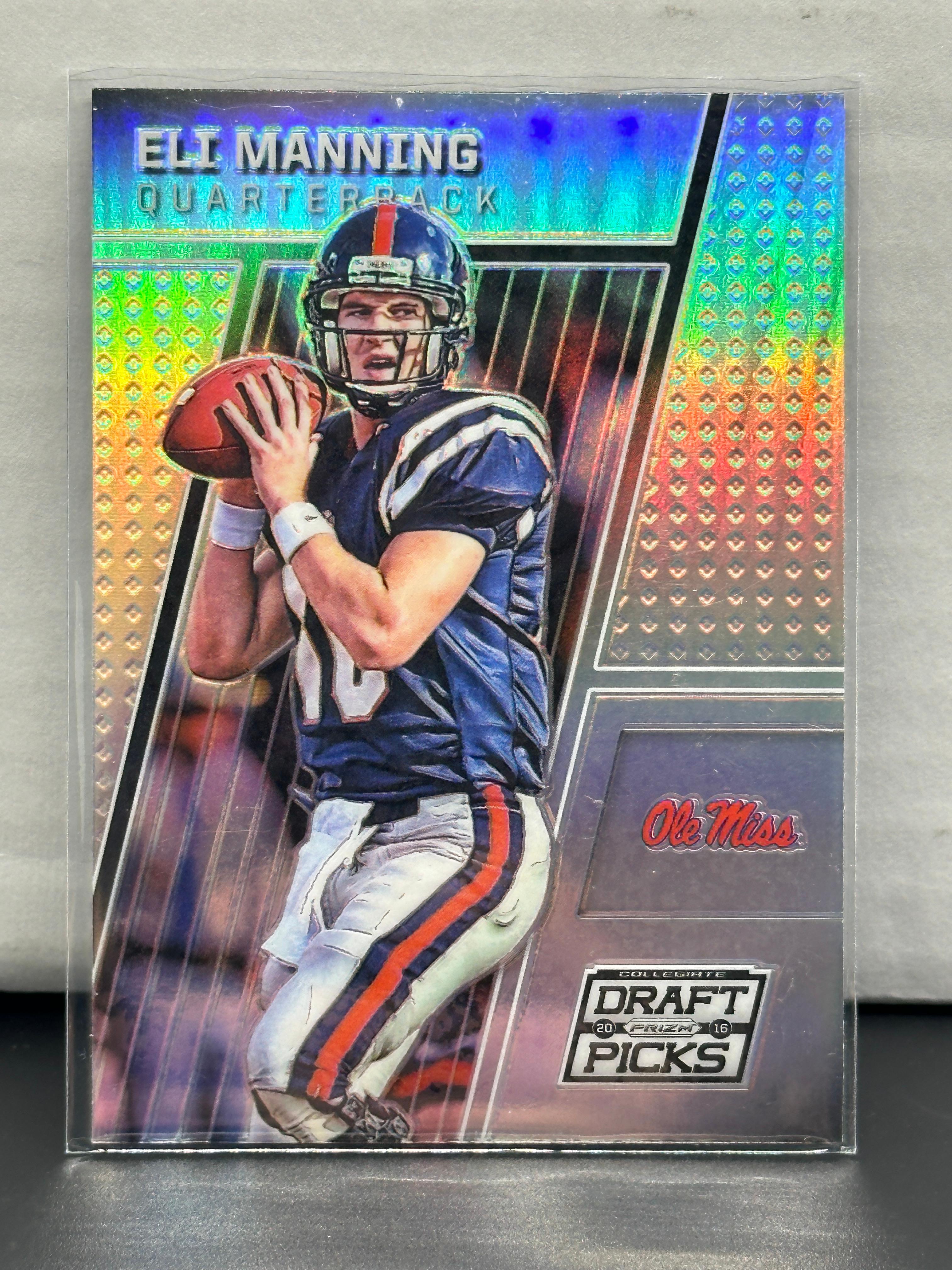 Eli Manning 2016 Panini Collegiate Draft Picks Silver Prizm #37