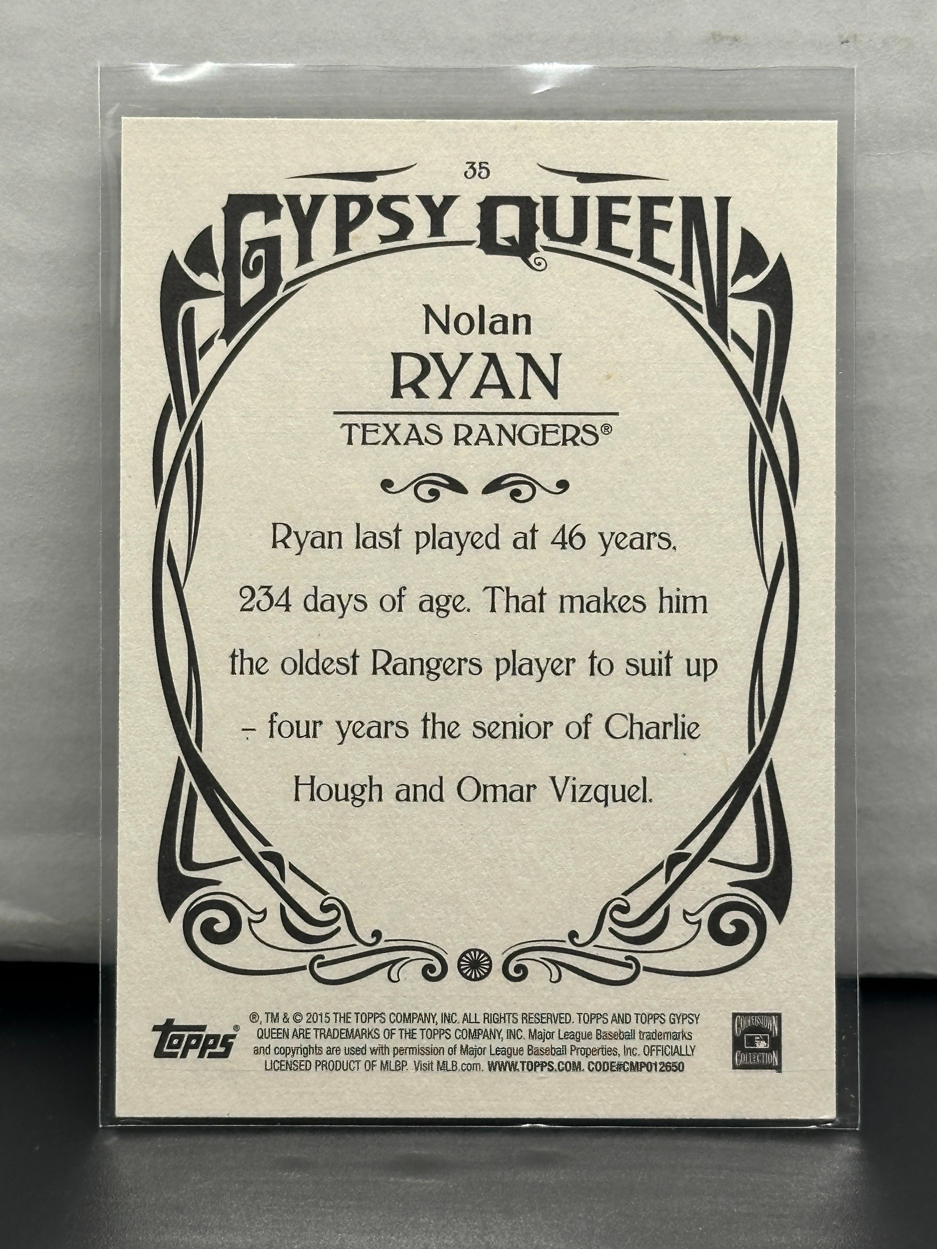 Nolan Ryan 2015 Topps Gypsy Queen #35