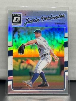 Justin Verlander 2017 Panini Donruss Optic Silver Prizm #97