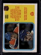 Wayne Gretzky Michael Goulet 1982 OPC O-Pee-Chee Shorthanded Goal Leaders #237