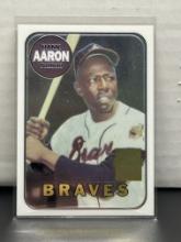 Hank Aaron 1999 Topps Chrome 1969 Topps Reprint #100